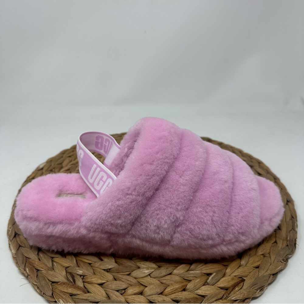 UGG Fluff Yeah Slide Sandals Light Pink Size 10 Women's